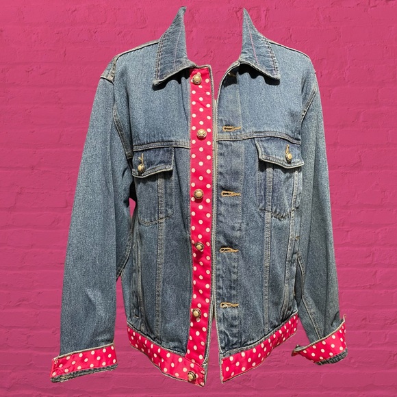Wrangler Hero Cute Modified Denim Jacket! M/L - Picture 1 of 7